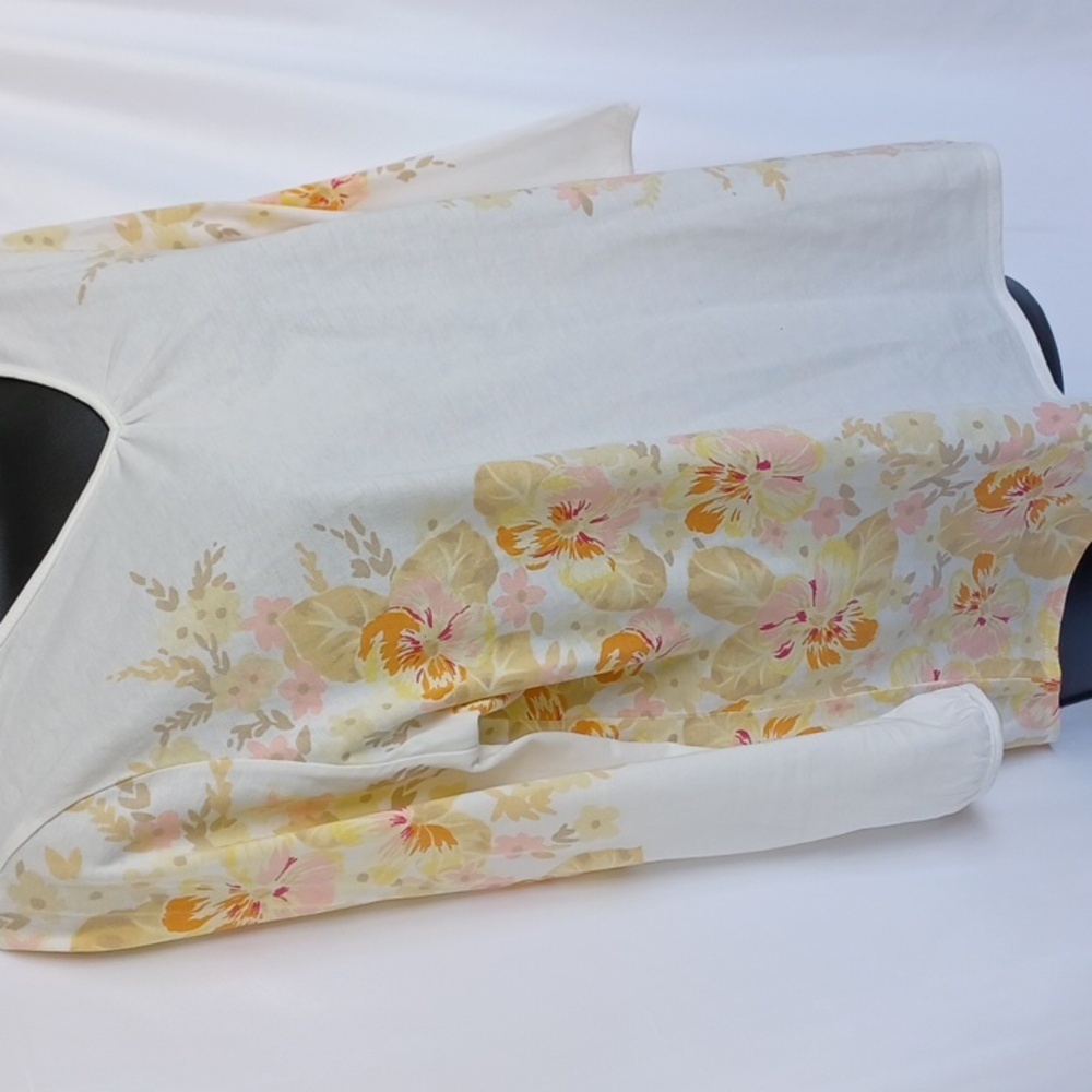 Pendleton Shirt Womens Size XL petite Floral Watercolor 3/4 Sleeve Lightweight - Picture 2 of 6